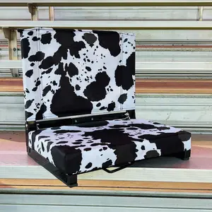 Cow Print Folding Stadium Seat