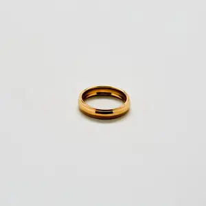Gold Wide Barrel Stacking Ring