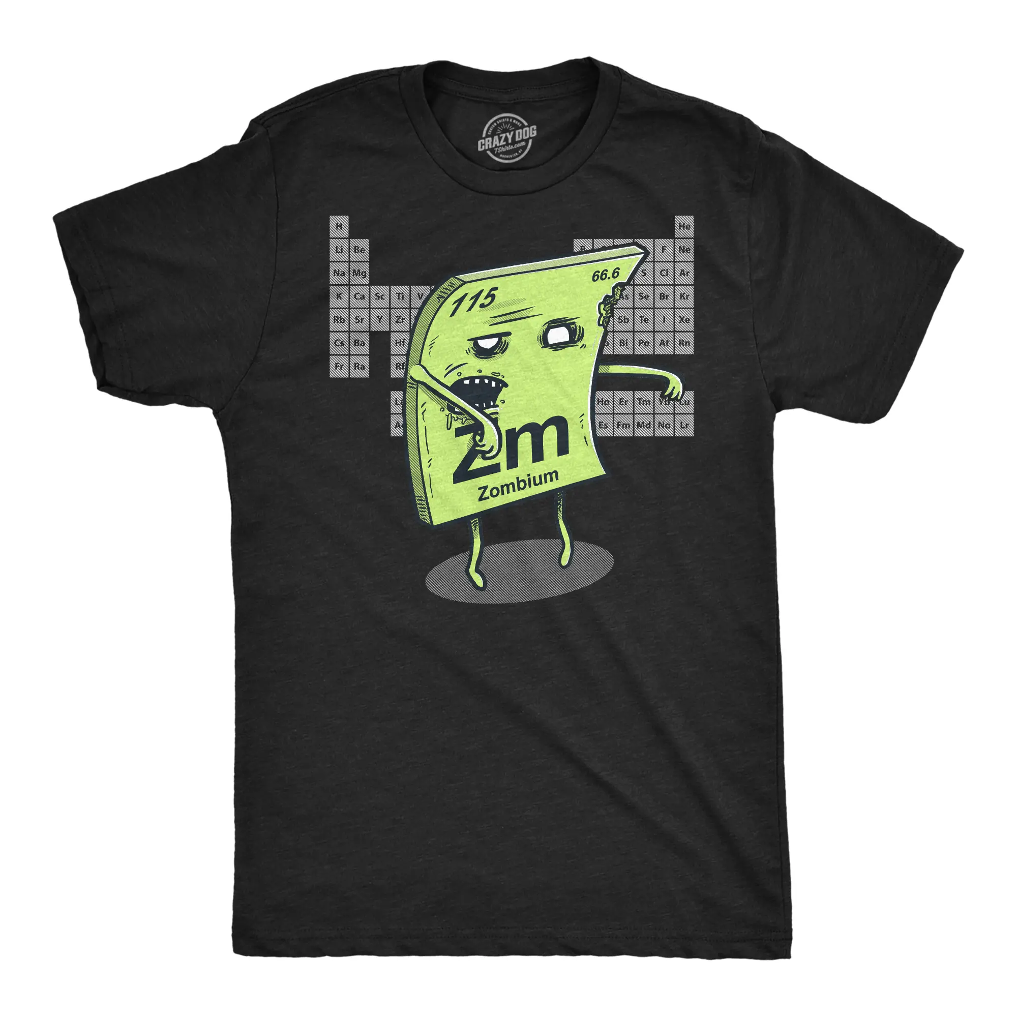 Mens Funny T Shirts Zombium Sarcastic Zombie Graphic Novelty Science Tee for Men Mens Funny T Shirts Cool Vintage Fashion T-Shirt Gift Classic Menswear Zombie Apparel for Men Funny Science Short Sleeve Novelty Black -