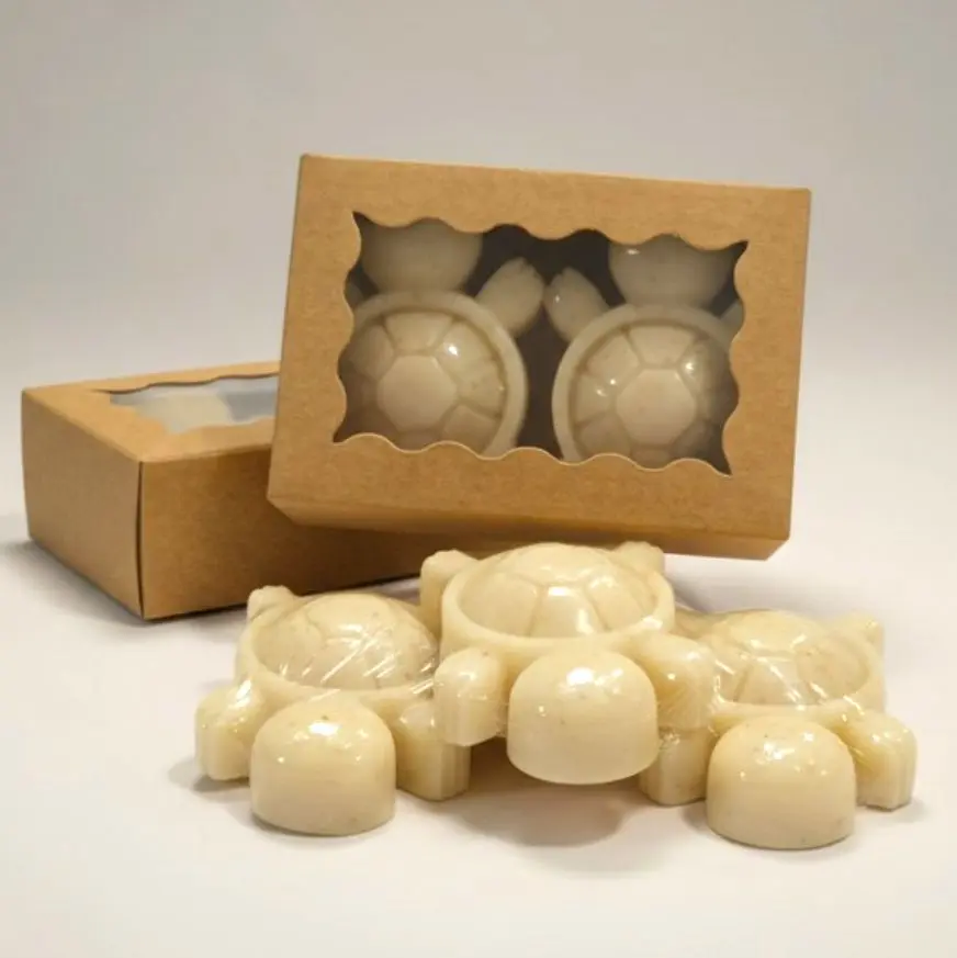 Gentle Pure Relief Mini Turtle Soap Duo – Goat Milk Soap for Kids & Sensitive Skin, 2 x 30g, Low-Scent, Handcrafted with Chamomile & Vitamin E