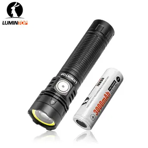LUMINTOP W1 USB-C Rechargeable Multi-Source Flashlight, 700 Lumens SFT12 LED with COB Red & White Lights, Magnetic Base, IPX8 Waterproof Camping Lantern, Long-Range Spotlight, Wide Floodlight, Portable Work Light