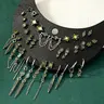 Vintage Punk Style Rhinestone & Chain Decor Earrings Set, Fashion Jewelry for Party, Daily Clothing Decor, Trendy All-match & Exquisite Jewelry for Birthday Gift