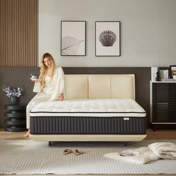 10/12/14 Inch Full, Queen Mattress Memory Foam And Spring, Hybrid MattressMedium Firmness, Lumbar Support, For Home Rooms Hotels, Boxed Halloween ChristmasGift Furniture Ergonomic queen size mattress Interior Modern queen size mattress