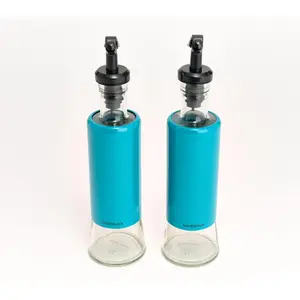 LocknLock S/2 Stainless Steel & Glass Oil & Vinegar Dispensers