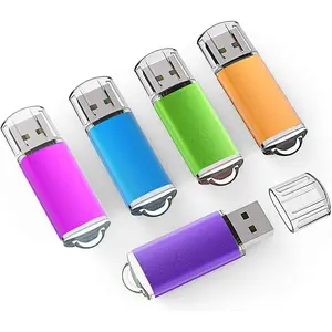 5 64GB Flash Drive 64 GB USB Flash Drives USB 2.0 Thumb Drive Gig Zip Drive Stick 64G Flash Memory Stick Drives for PC Laptop, Multicolored