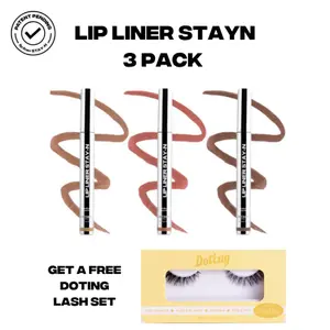 SACHEU Lip STAY-N TRIO - 3xOG Peel-Off Lip Stain - All-Day Wear Transfer-Proof Lip Stain - Infused with Hyaluronic Acid & Vitamin E for All Skin Types - Vegan & Cruelty-Free