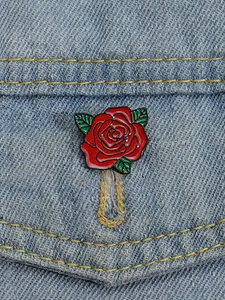 Rose Design Brooch, Flower Brooch, Fashionable Clothes Accessories for Women & Men for Daily Clothing Decor, Trendy All-match & Exquisite Brooch for Birthday Gift, Flower Brooch Pin, Fashion Accessory