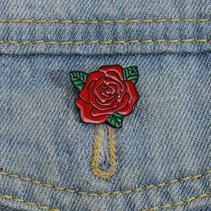 Rose Design Brooch, Flower Brooch, Fashionable Clothes Accessories for Women & Men for Daily Clothing Decor, Trendy All-match & Exquisite Brooch for Birthday Gift, Flower Brooch Pin, Fashion Accessory