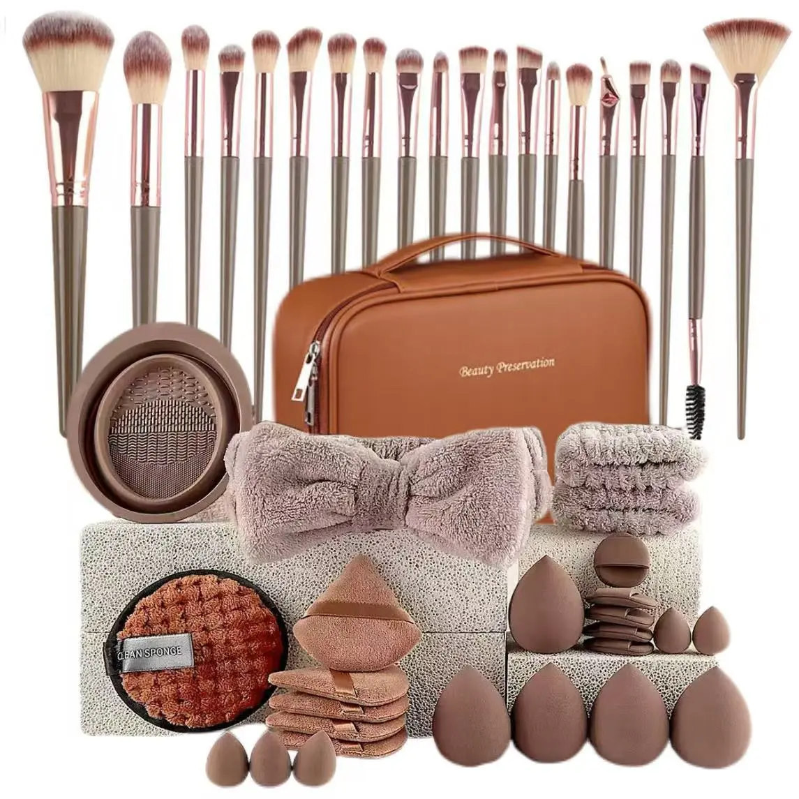 Brown 46-piece set