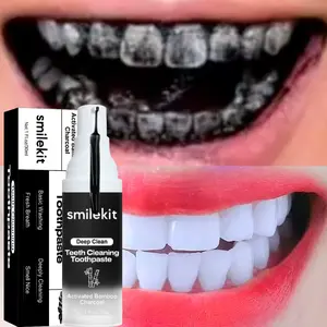 1PCS Mint Flavor Bamboo Charcoal Whitening Toothpaste, 30ML Gentle Deep Clean, Portable Travel Toothpaste, Fresh Breath Oral Care