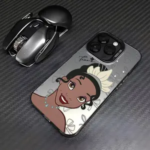 Beautiful Cartoon Princess Phone Case for iPhone 17 Air 16, 15, 14, 13, 12, 11 Pro Max, Plus - Shockproof Matte Back Cover