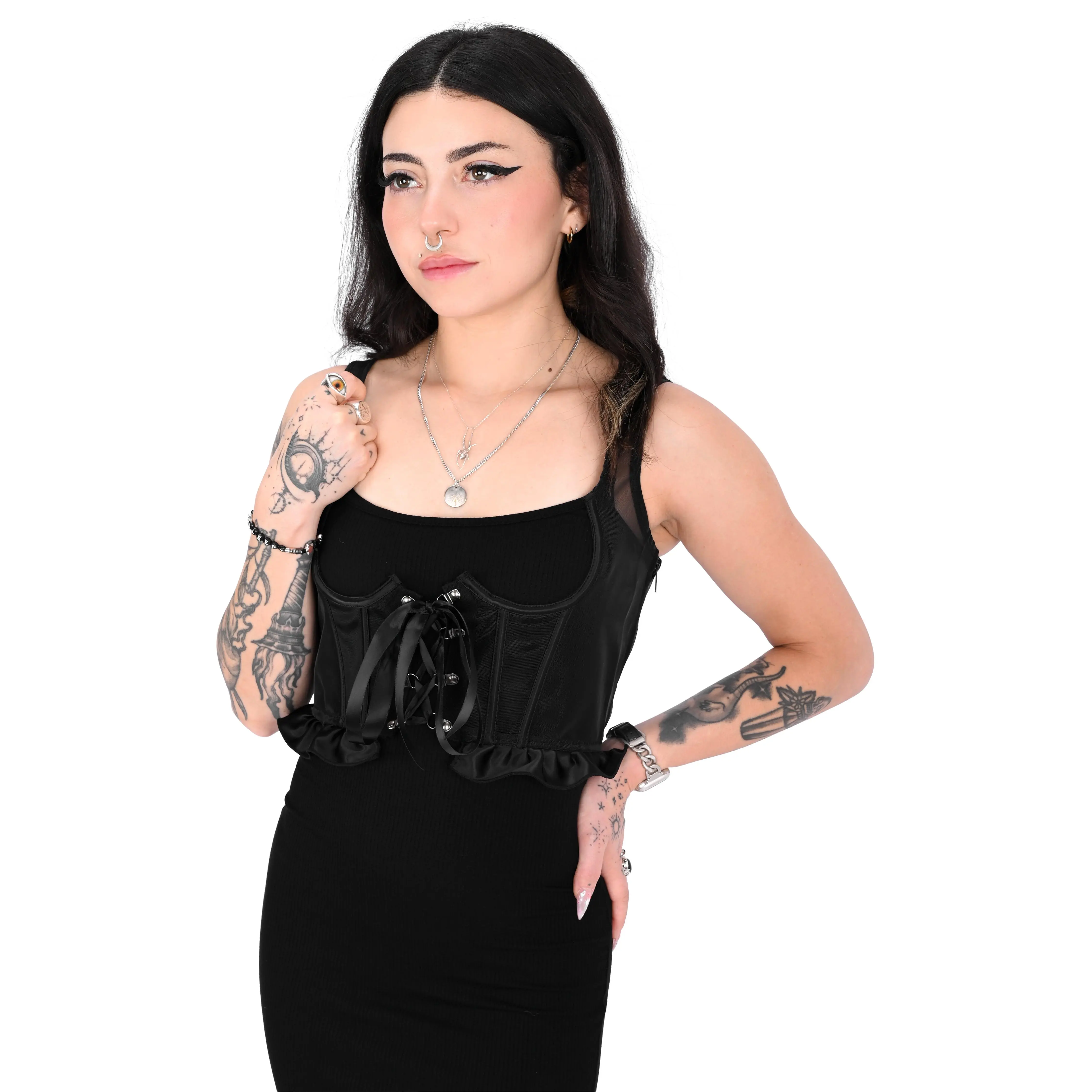 Mesh Underbust Corset - No Restock! - XS/S/M/2X left!