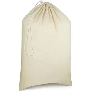 Canvas Laundry Bag 28x36 Inches,   Drawstring Laundry Sack, Machine Washable  Hamper Liner for Dorm, Travel &  (1 Pack)