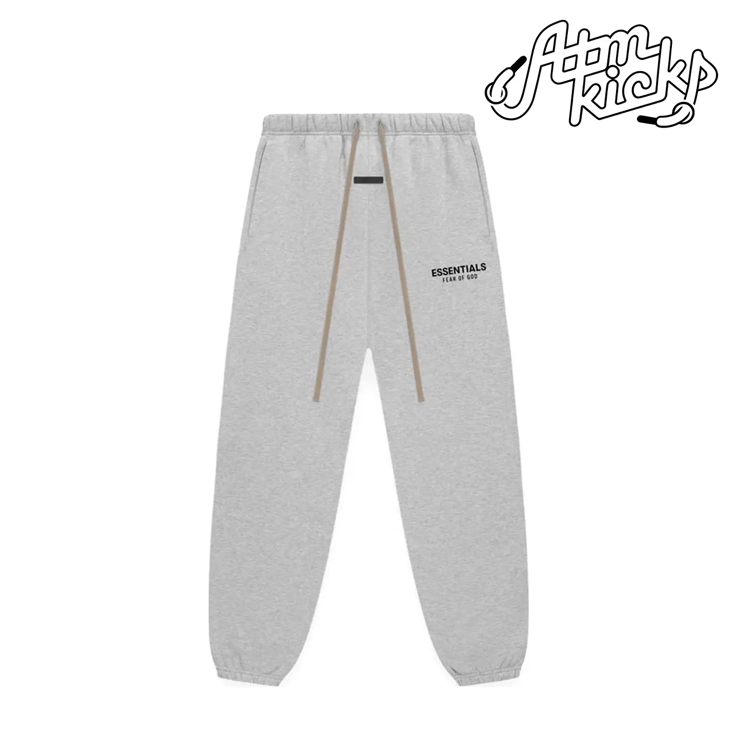 Fear of God Essentials Soft Fleece Original Relaxed Fit Tapered Casual Comfy Pants - Light Heather Gray, Brand New Mens Streetwear Hypebeast Limited Gift