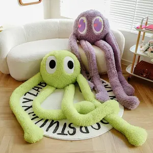 Cute Octopus Design Stuffed Animal Soft Huggable, 1 Count Long Leg Octopus Doll Pillow, Cartoon Home Decoration for Birthday & Holiday Gifts