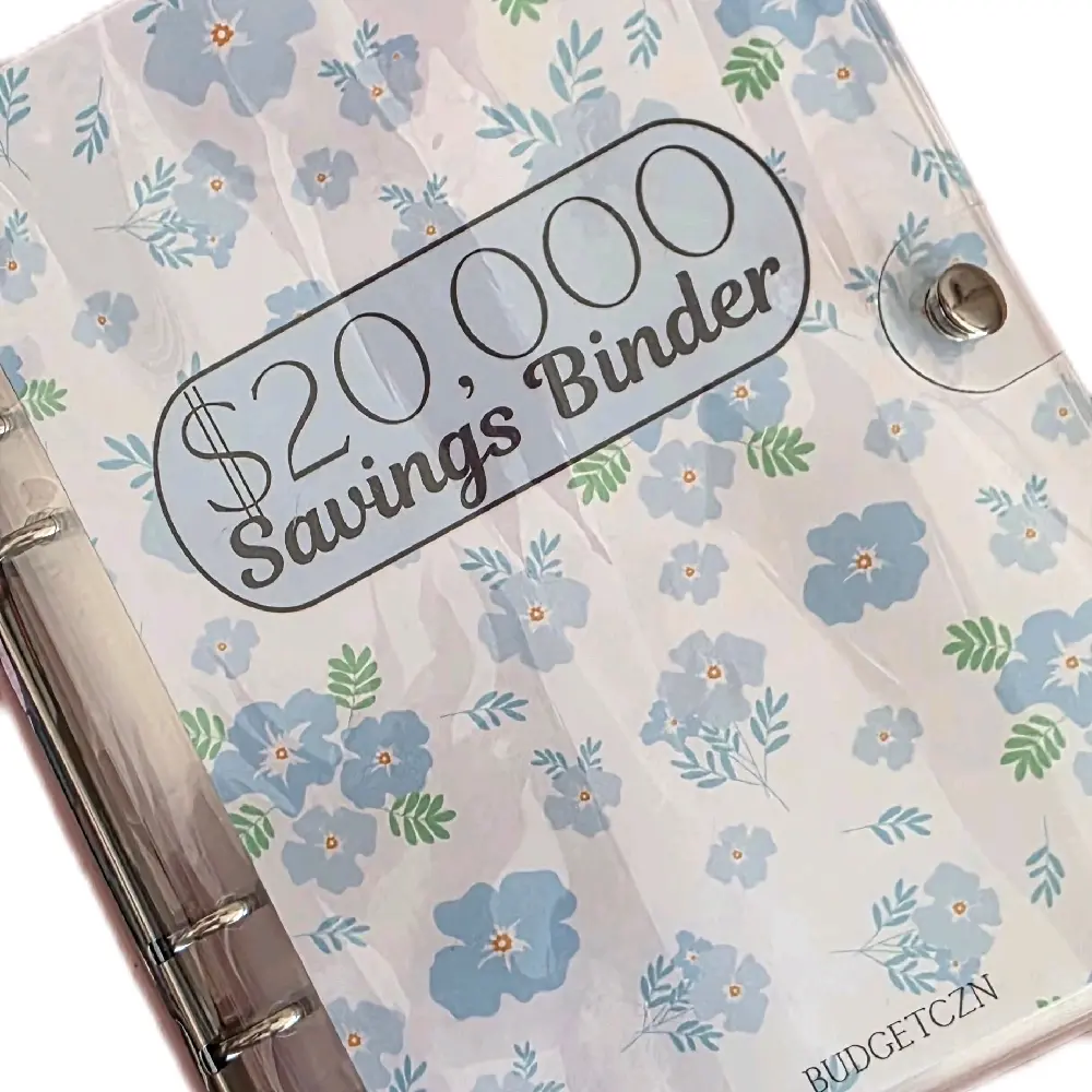 20K Savings Challenge Binder with Zipless Cash Envelopes