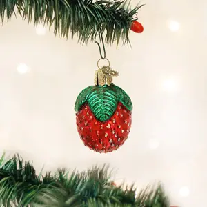 Sparkling Strawberry Ornament