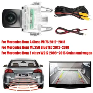 Parking Reversing Camera for C SL Class W204, C204, S204, R231, C180, C200, SL350, 500 | Night Vision, Rear View Camera, Car Electronics, Car Additions, Backup Camera with Wide Angle Rear View Camera, Bracket & License Plate, Without Battery