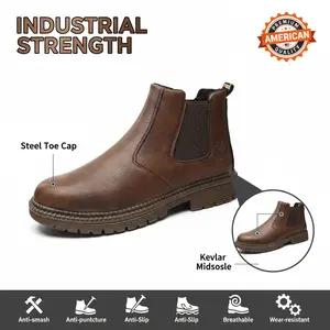 Splash-proof Smash-proof Puncture-proof Breathable Safety Shoes Unisex Chef Work Shoe Waterproof Anti-slip Durable Outdoor Comfortable Men Women Slip Resistant Security Guard Tactical Sneakers Law Enforcement Footwear Patrol Officer Combat Work Boots