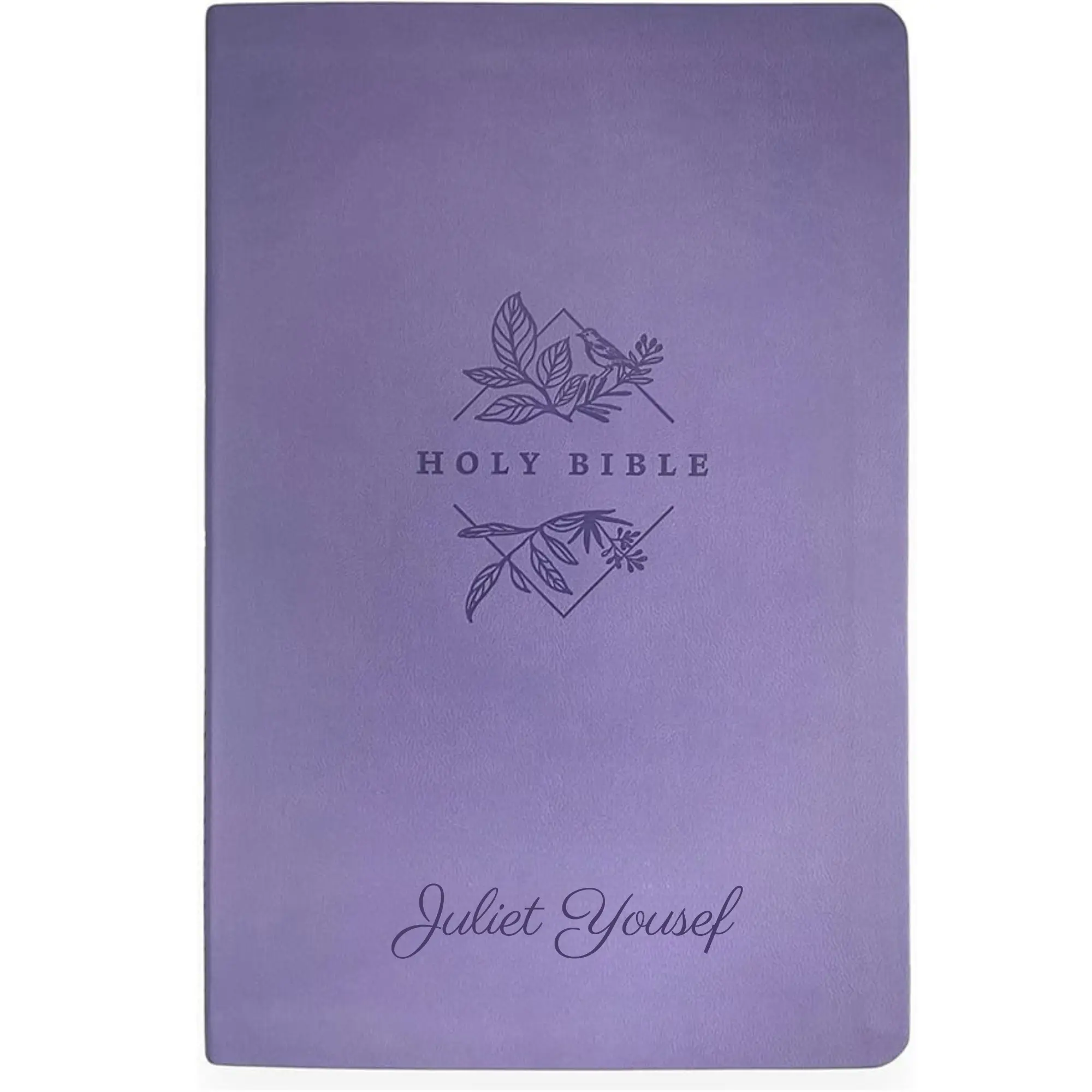 Custom NLT Lavender Standard Size Thinline Personalized Holy Bible Large Print - tiktok