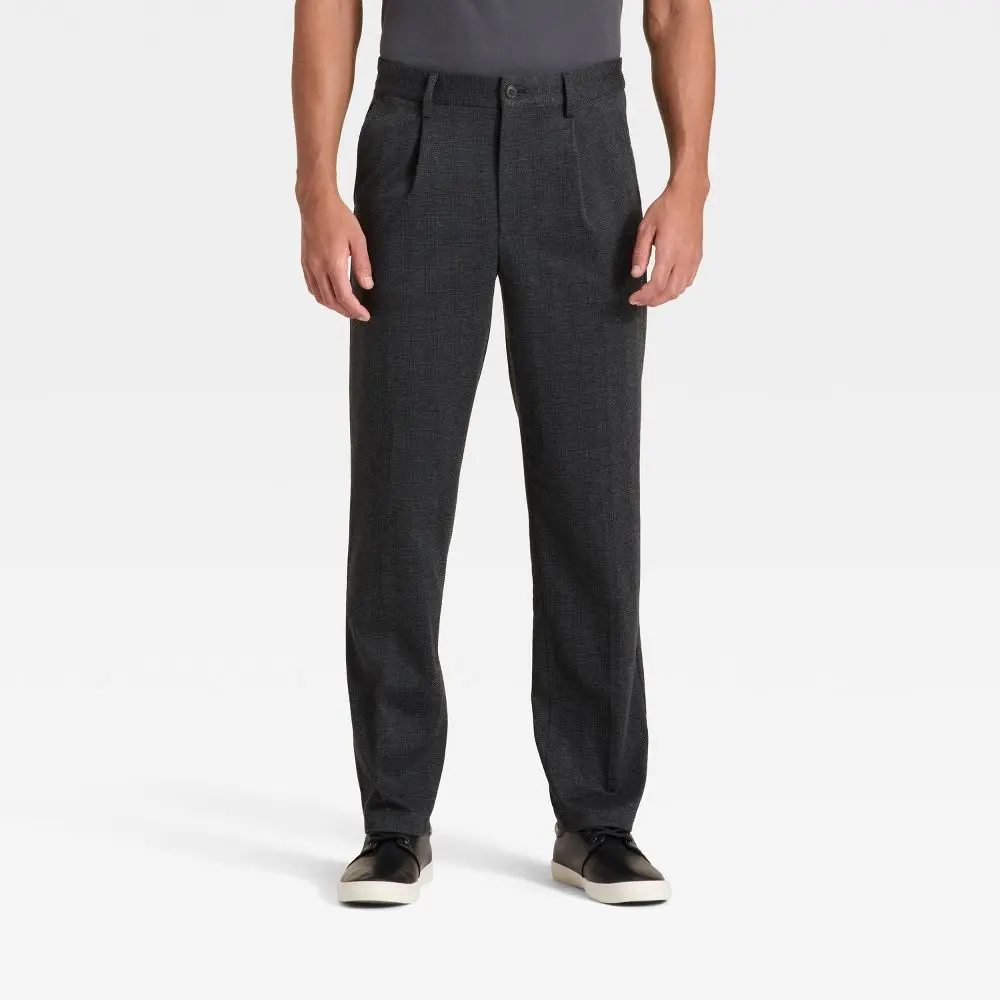 Men's Plaid Dress Trousers - Goodfellow & Co