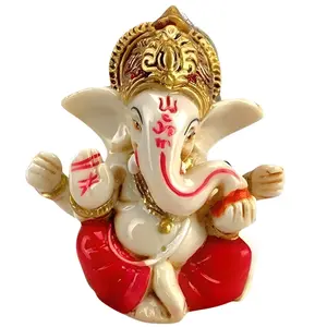 Divine Lord Ganesha Figurine | Acrylic Ganpati Idol for Car Dashboard & Home Decor | Sacred Blessings for Diwali & Pooja Rituals