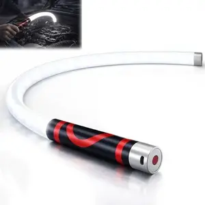 Bendable LED Flashlight Stick, Bendable LED Light, 33inches Flexible LED Flashlight Stick Rechargeable Work Light with 3 Brightness Modes, Rechargeable Flexible Light for Mechanics.sunflower solar lights