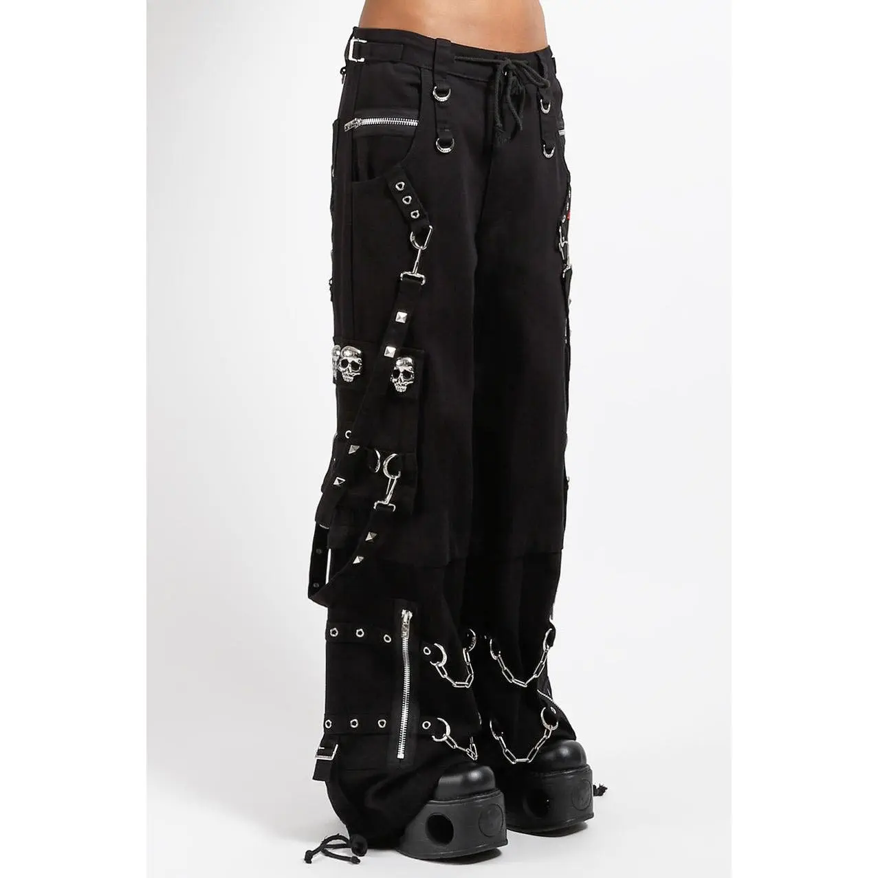 Tripp NYC Skull Stud Pants [BLACK/BLACK]