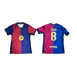 24-25 Home Red Blue Short Sleeve Jersey 8Football Jersey football jersey top uniform top autographed lucky  box  vending warner  jerseys mesh jersey