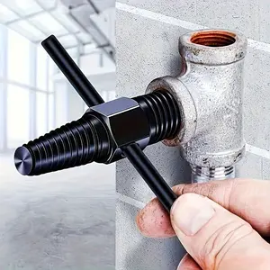 1 Set of Stainless Steel Screw and Bolt Puller Kit-Suitable for 1/2 "and 3/4" Faucet Valves, double-Headed Easy-Pull Tool for Pipes | Damaged Screws and Bolts with Hexagon Socket Stripping Attachment |  Wrench Heavy Duty