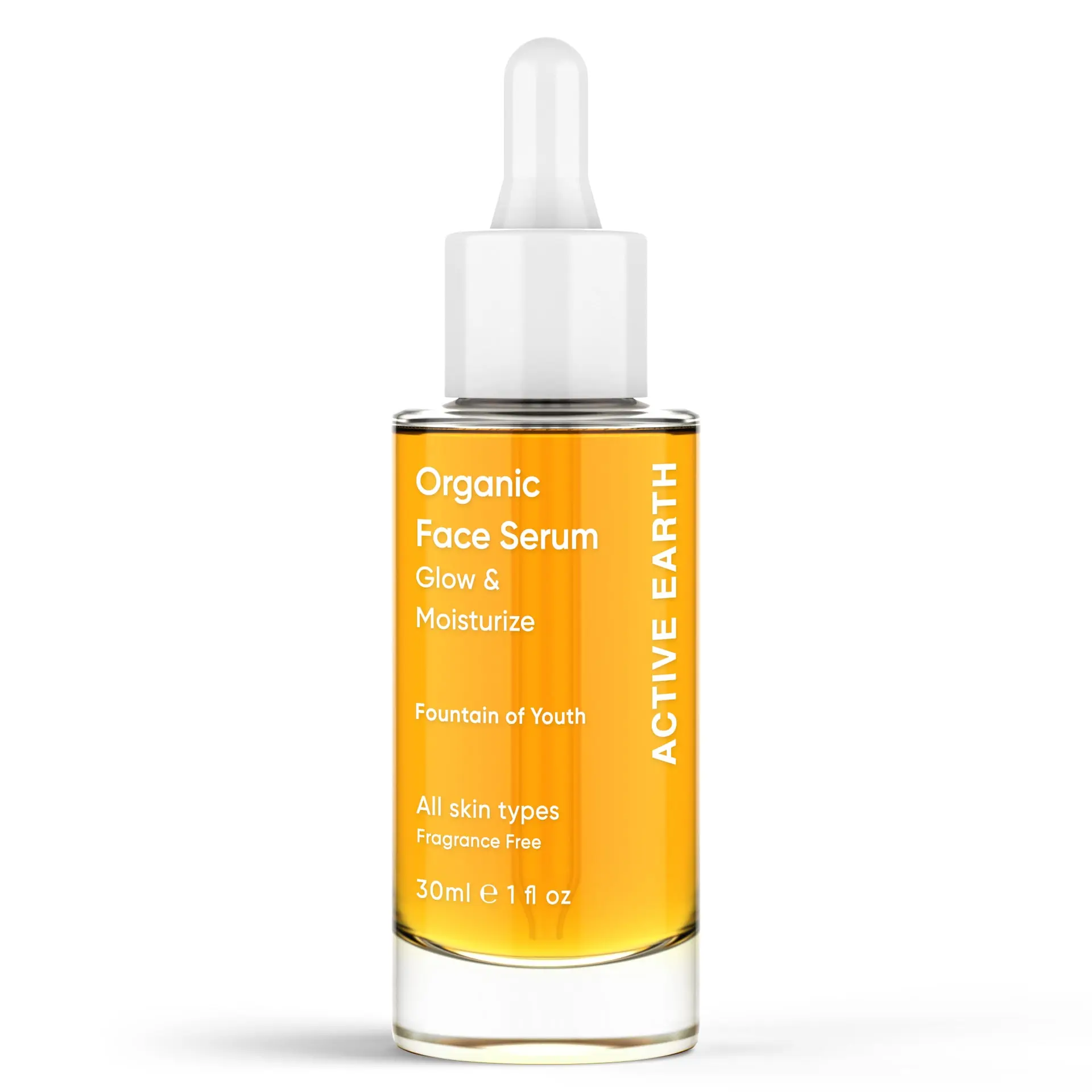 Organic Face Serum, Radiance-Boosting Daily Moisturizer with Organic Oils to Hydrate and Support Anti-Aging Skin