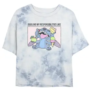 Junior's Lilo & Stitch Juggling my Responsibilities Like T-Shirt