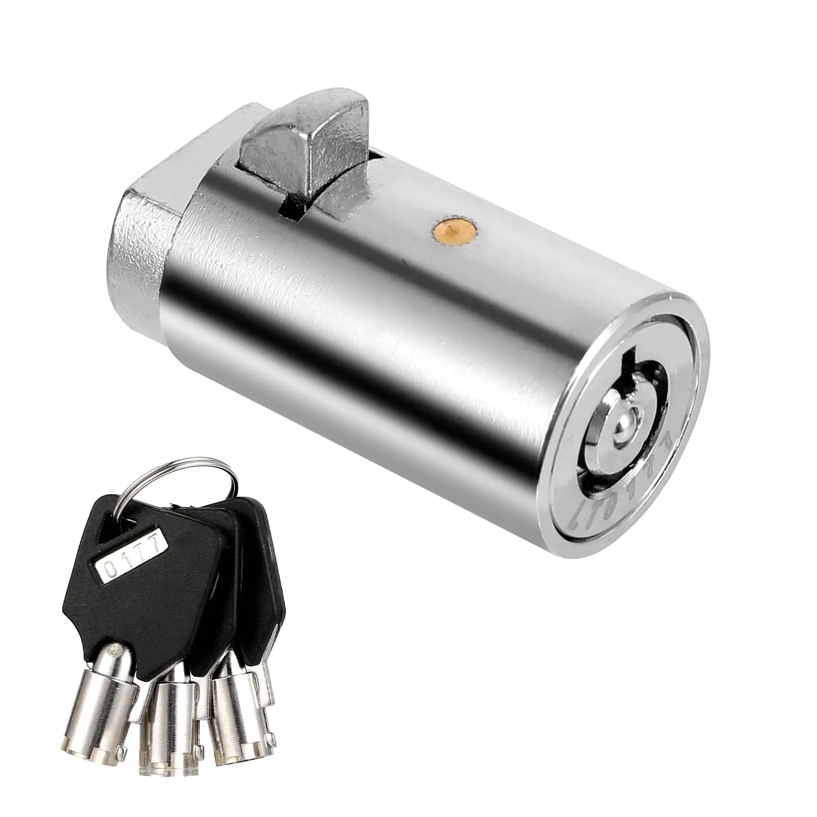 Vending Machine Lock Pick Tubular Cylinder Set Fits T Handle Locks  Coke Snack Candy Zinc Alloy Soda Chrome Surface (3 Keys)