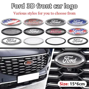 Ford Car Replacement Front Emblem Badge, Rust-Resistant and Secure Fit, Compatible with Edge, Mondeo, Escape, Taurus and More, Sticker for Cars, Car Decals