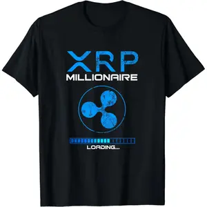 XRP Crypto MILLIONAIRE HODL Loading Ripple Token T-Shirt