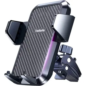 Phone Holder For Car, [Thick Cases Friendly] Phone Holder Mount For Car, Hands-Free Phone Mount For Car Fit for iPhone,Samsung and Smartphone