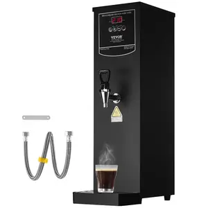 Commercial Automatic Water Dispenser with 1500W Step-Heating Electric Hot Water Boiler, 50L/H Fast Output, 316 Stainless Steel Heating Tube, Easy Setup, Fingerprint Resistant for Coffee Shops