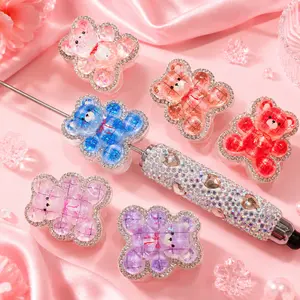 Rhinestone Fancy Beads for DIY Pens, Keychains, Phone chain DIY Bling Set Crystal DIY Charms  Bulk Crystal Round Disco Ball Chunky Bubblegum Beads for Pens Bracelets Charms CraftBulk Crystal Round Disco Ball Chunky Bubblegum Beads for Pens Bracelets