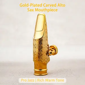 Alto Saxophone Metal Mouthpiece - Durable Alloy, Clear Tone, Strong Sound, Strong Penetration, Smooth & Easy to Play, Compatible with Mainstream Alto Saxophones, for Professional Players & Music Enthusiasts (Sax Accessory)