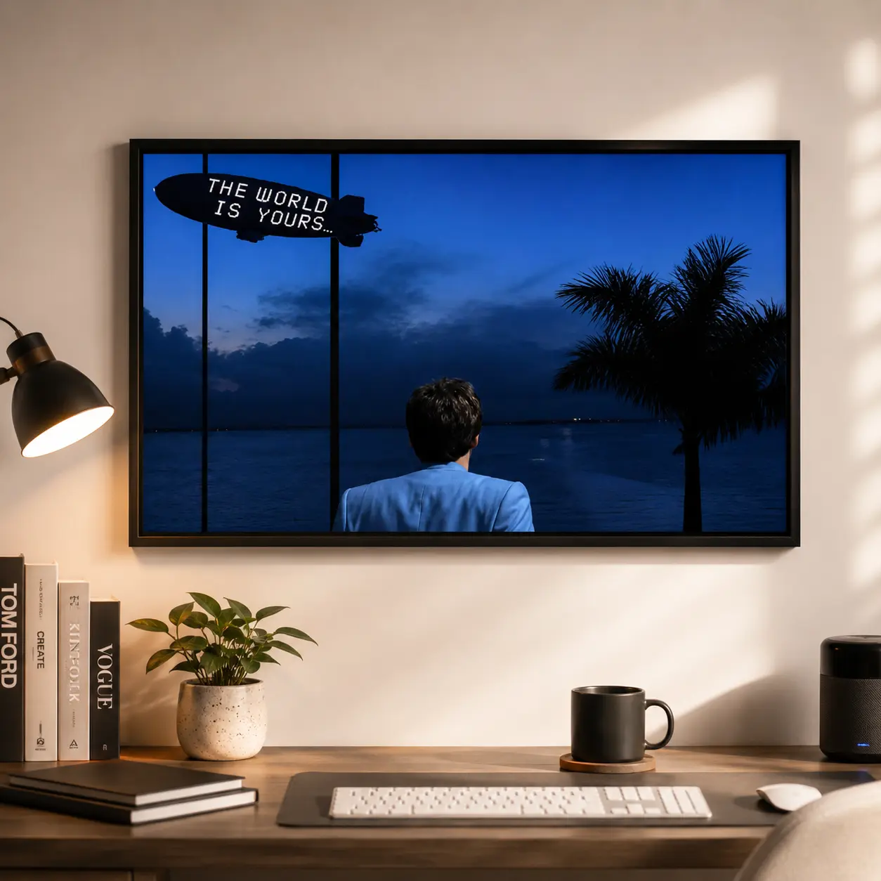Scarface Canvas Wall Art |   Tony Montana Poster for Bedroom, Office & Gaming Setup