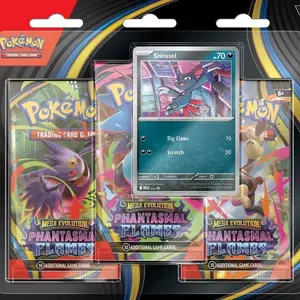 Pokemon Mega Evolution Phantasmal Flames 3pack Blister