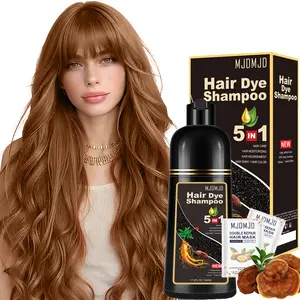 Instant Honey Pure Brown Hair Dye Shampoo for Gray Hair 5 in 1, Natural Herbal Formula for Men & Women, Brown Hair Dye Instant &Long- Lasting Hair Dye Color in Minutes, Easy to Use 16.9 Fl Oz (Honey Pure Brown)