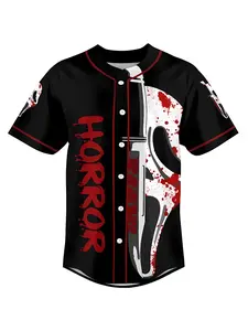 Ghostface Scream baseball jersey, No YouHang Up horror movie shirt, quirky unisex outfit, soft touch, fashionable item, Sports Top