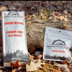 Homestead Roast Sumatra Highlands Coffee - Standard Grind Fresh Roasted, Hand-Sorted for Excellence, 500g - Crafted with Nature's Grandeur