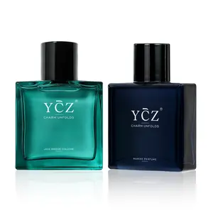 YCZ 2-Pack Cologne Bundle: Jade Breeze + Marine, All-Day Fresh Scents Long Lasting Fragrance Intense Floral Oriental Fragrance