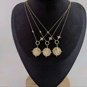 14K Real Gold Moissanite Necklace for Women