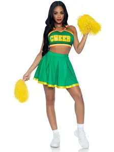 Bring It Baddie Cheerleader Costume Halloween Outfit for Women