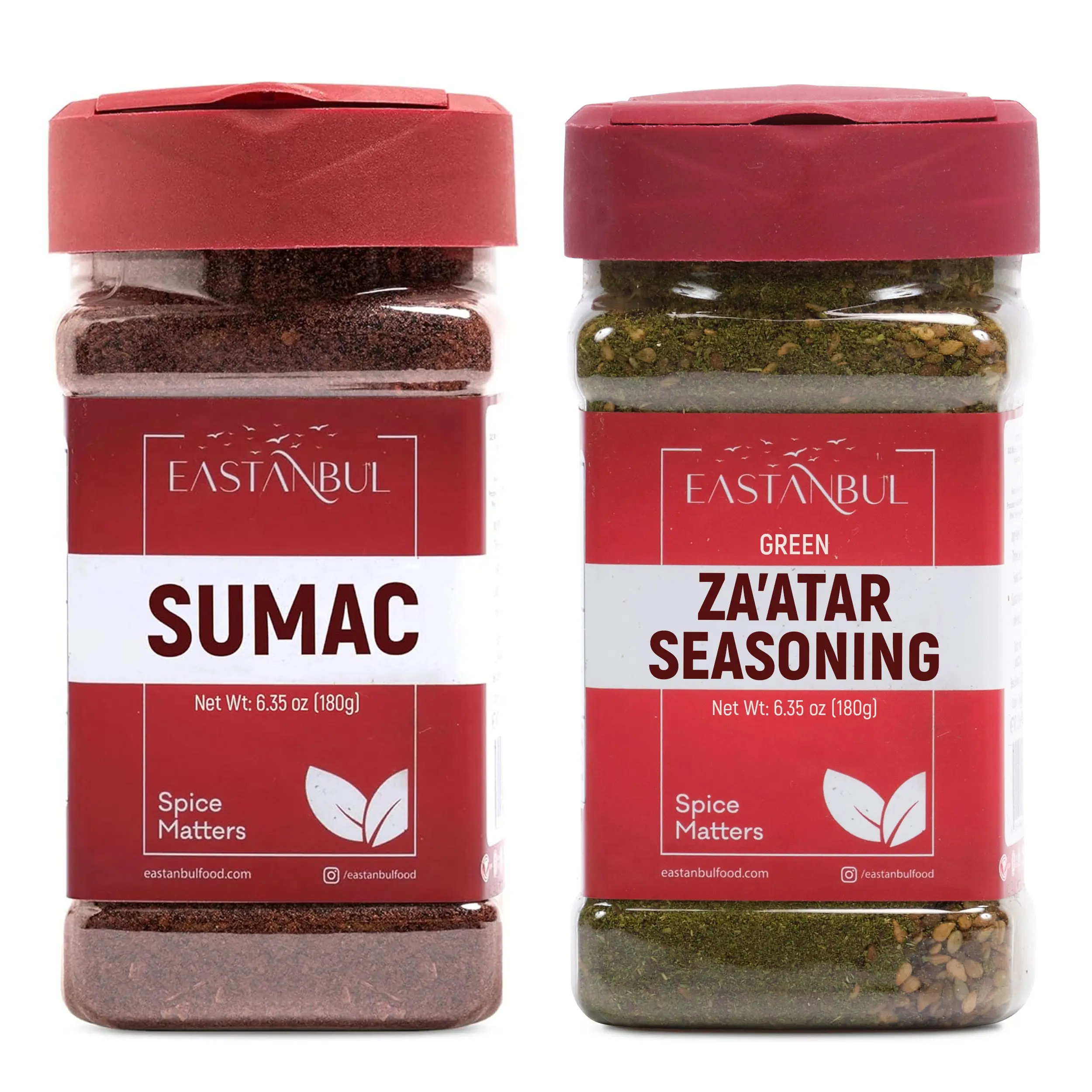 Eastanbul Sumac Powder, 6.4oz, and Zaatar Spice, 6.4oz, Spice Buddies Natural Dips Eastanbul Sumac Powder, 6.4oz, and Zaatar Spice, 6.4oz, Spice Buddies Natural Dips