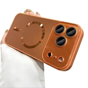 iP17ProMax/Air Phone Case 16/15/14/13 New Matte Magnetic High-Definition Lens Film Anti-Scratch Shockproof Anti-Drop Anti-Fingerprint Smartphone Protective Cover