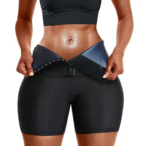 Sauna Sweat Shapewear Shorts Pants Waist Trainer Control Neoprene Pants Workout Gym shaperwear Athletic Bottoms Athletic Compression Gymwear
